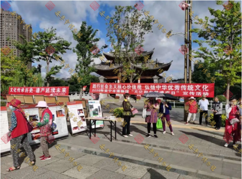 安宁市博物馆开展第四个“文化和自然遗产日”宣传活动